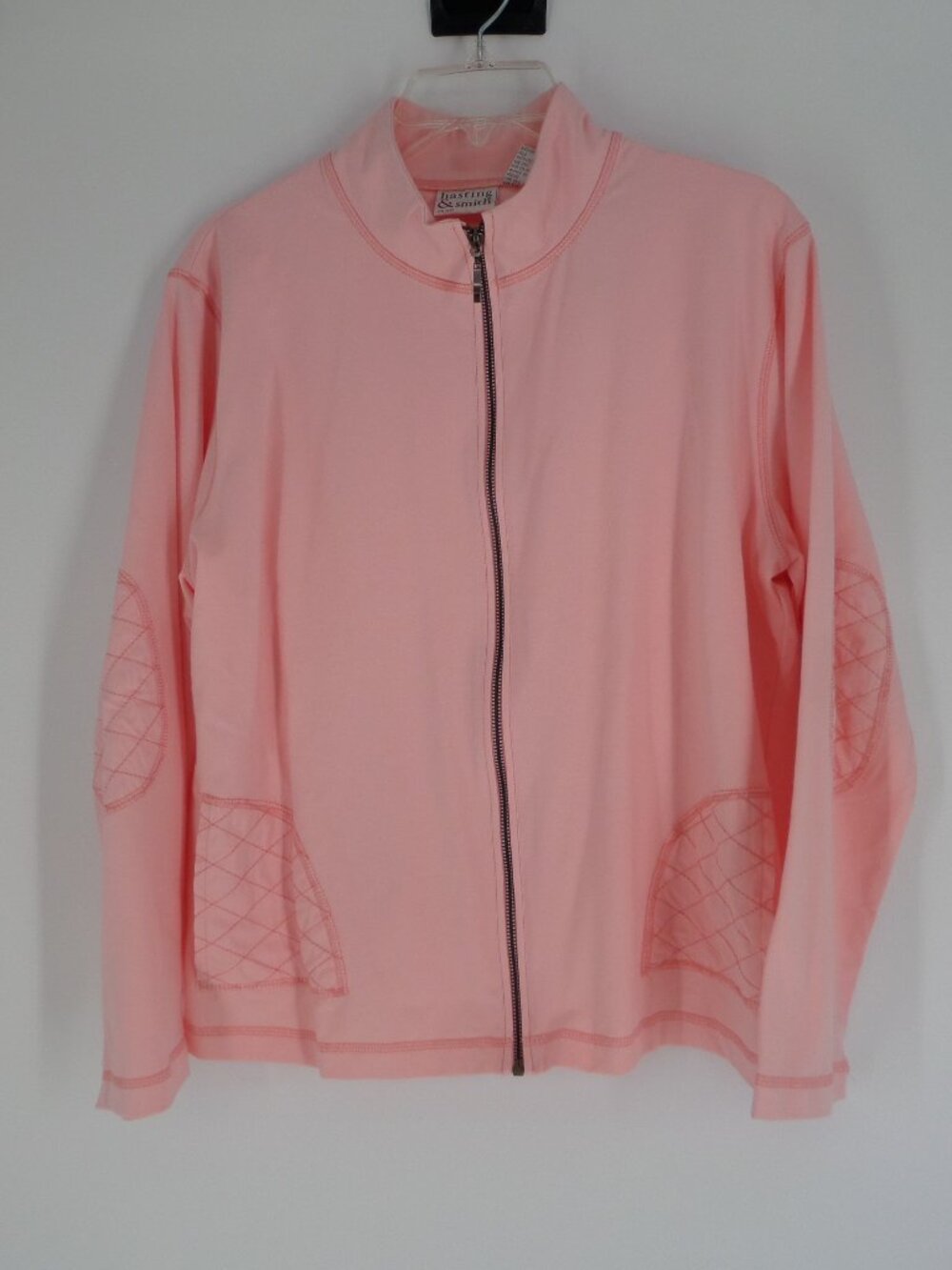 Hasting & Smith Woman's Lightweight Zip Up Knit Sweater Cotton Blend Sz XL NWT